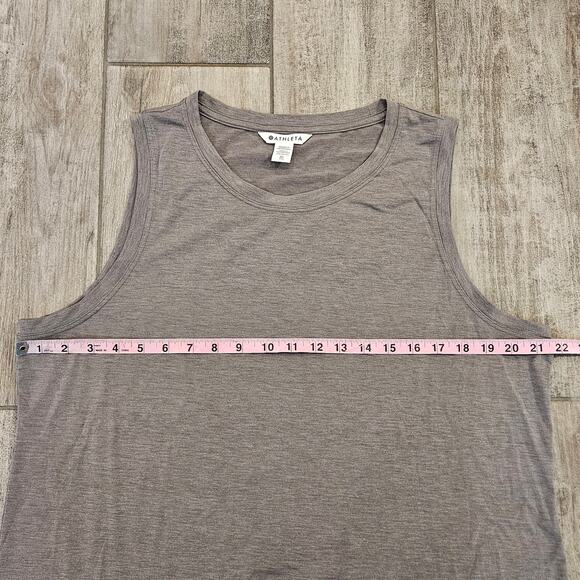 Athleta Vital II Tank Lot of 2 Womens Size XL Gray & Light Blue Muscle Athletic - Picture 2 of 9